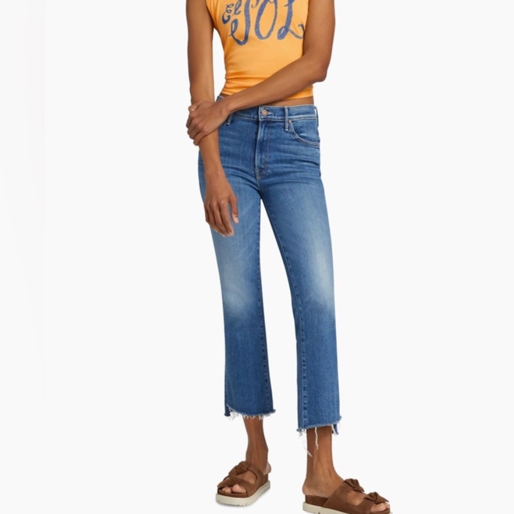 MOTHER the Insider Crop Step Fray Jeans